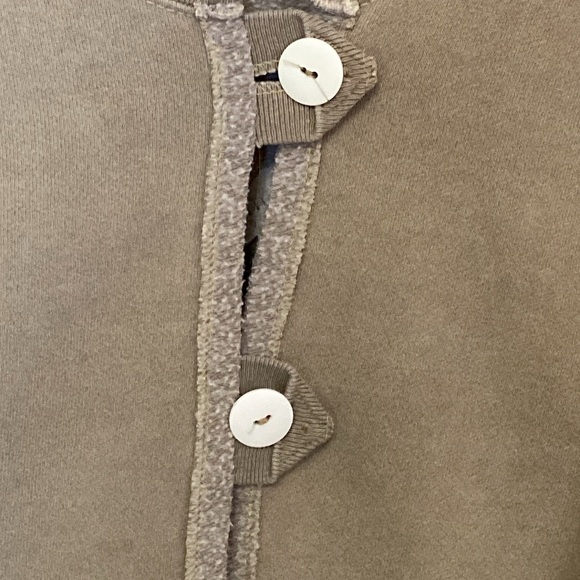 Anvil Women's Upcycled Cottagecore Sweatshirt Cardigan Quilted Clover Design XL - Picture 6 of 9